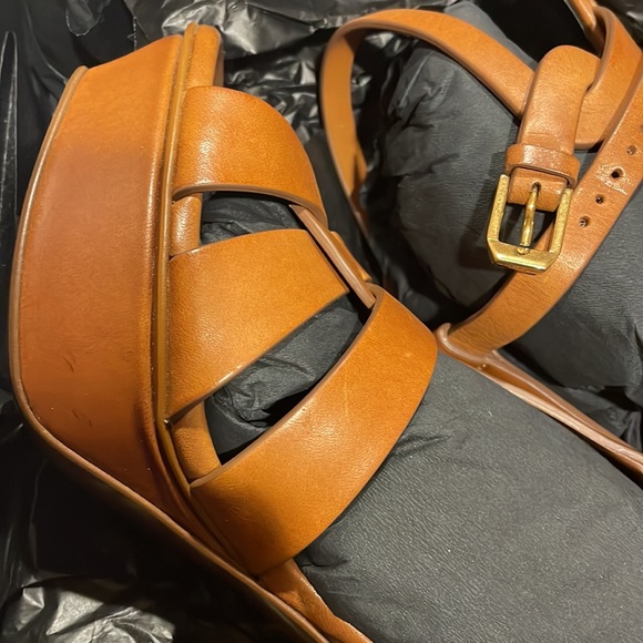 SAINT LAURENT TRIBUTE 75 LEATHER SANDAL NWB - Picture 9 of 9